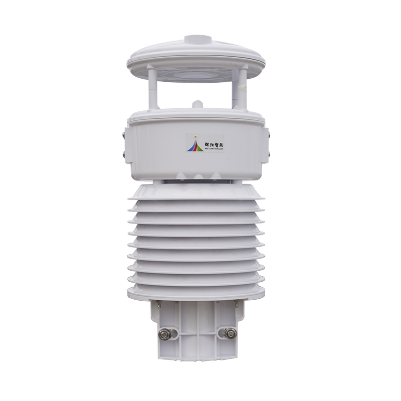 Integrated six-element transmission line meteorological station