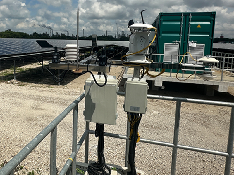 Photovoltaic meteorological station installation project in Singapore