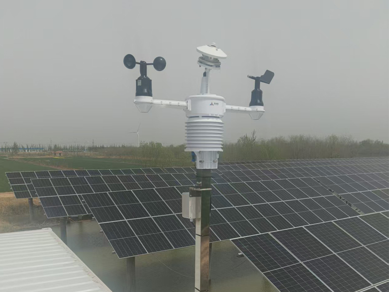 Installation of a photovoltaic meteorological station near Huacai Hope Primary School in Yanwu Township, Anqing County, Shandong Province